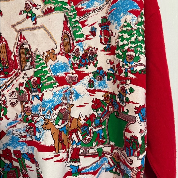 Festive Red Holiday Sweater vintage - Picture 4 of 8